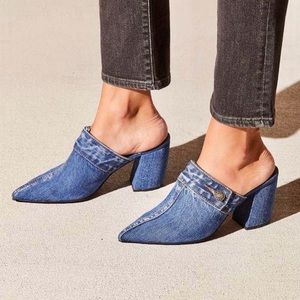 Jeffery Campbell denim heels